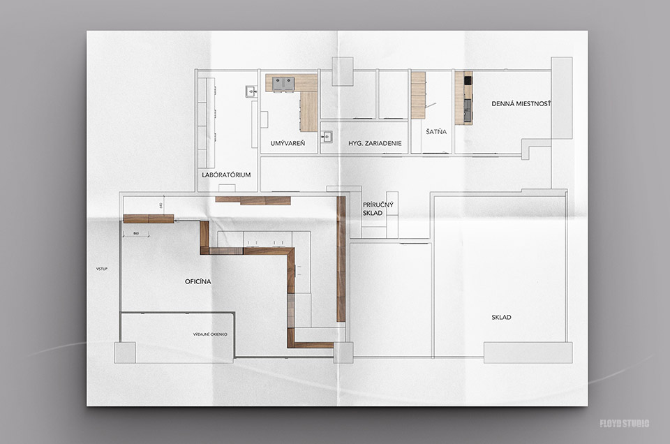 Pharmacy shop - Lekáreň Mojelieky.sk - interior and exterior design +  implementation